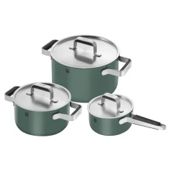 Pots and pans set, 6-pc, 18/10 Stainless Steel
