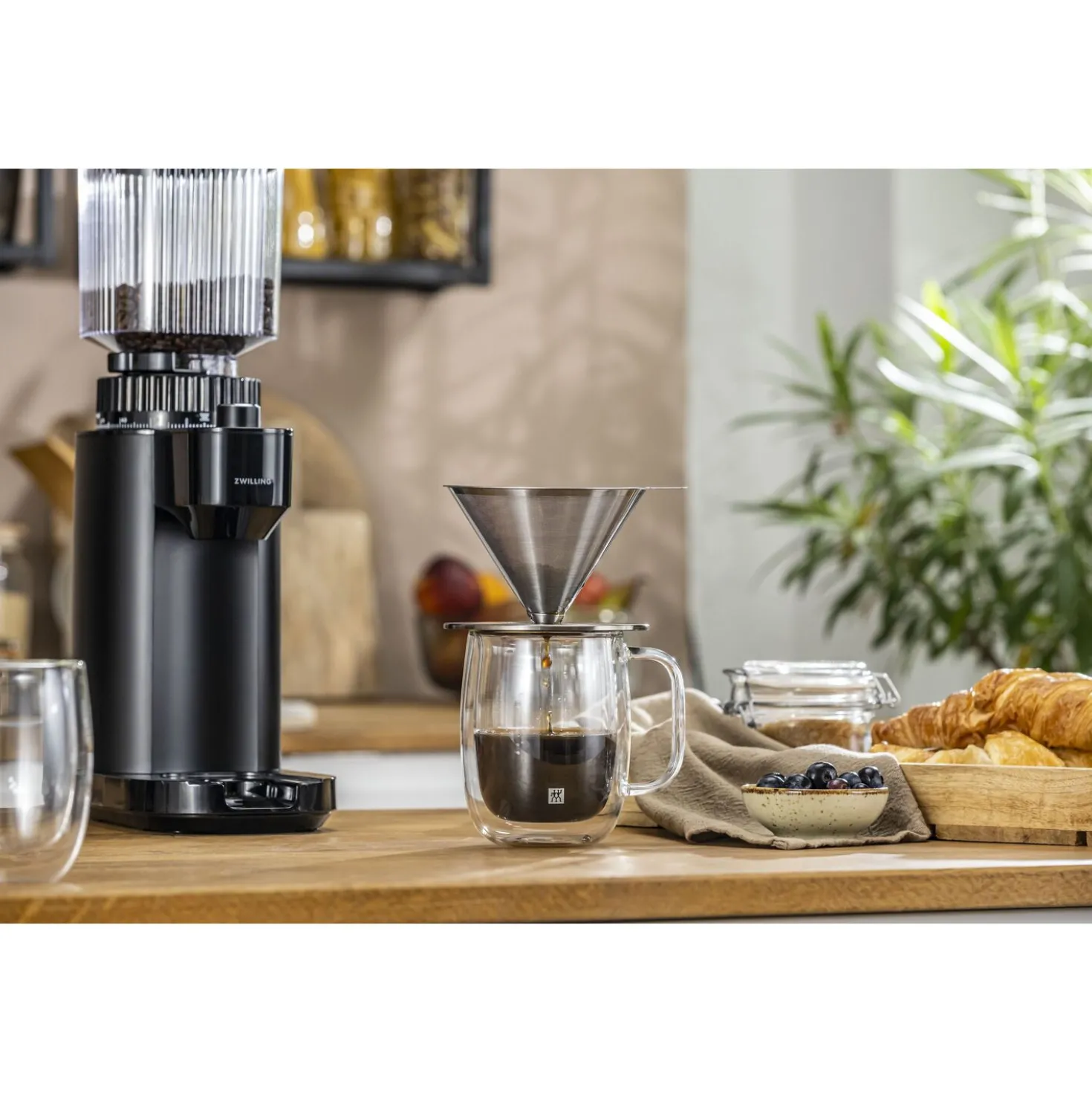 Pour over coffee dripper set, 2-pc