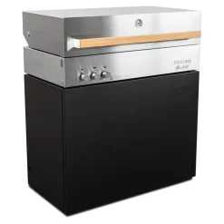 Propane gas grill, black matte
