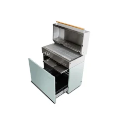 Propane gas grill, pool