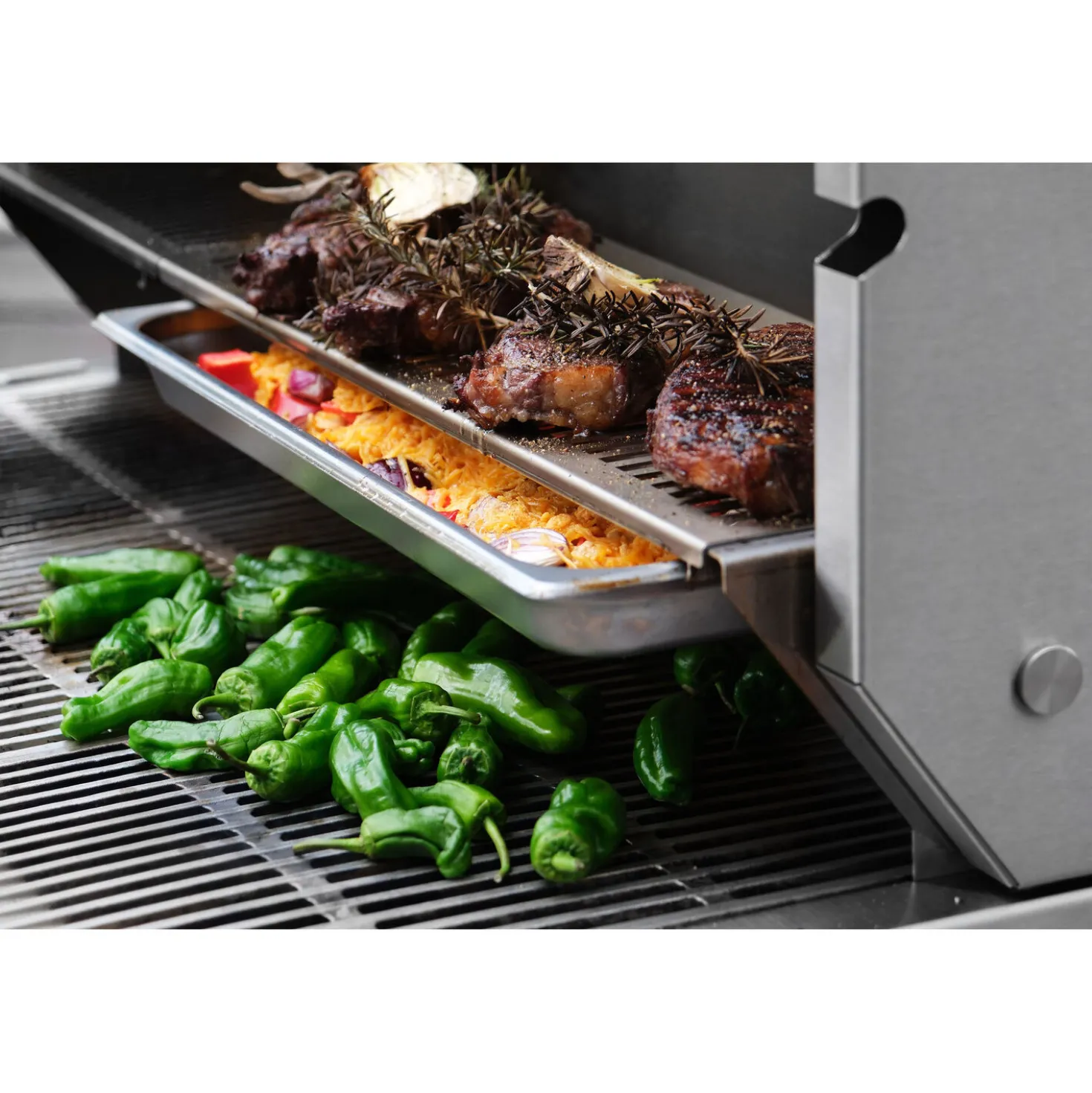 Propane gas grill, pool