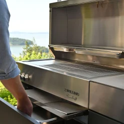 Propane gas grill, pool