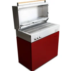 Propane gas grill, ruby