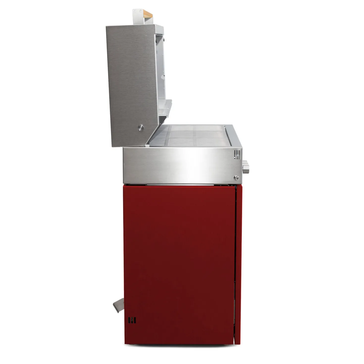 Propane gas grill, ruby