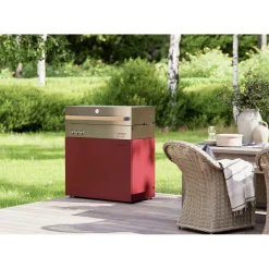 Propane gas grill, ruby