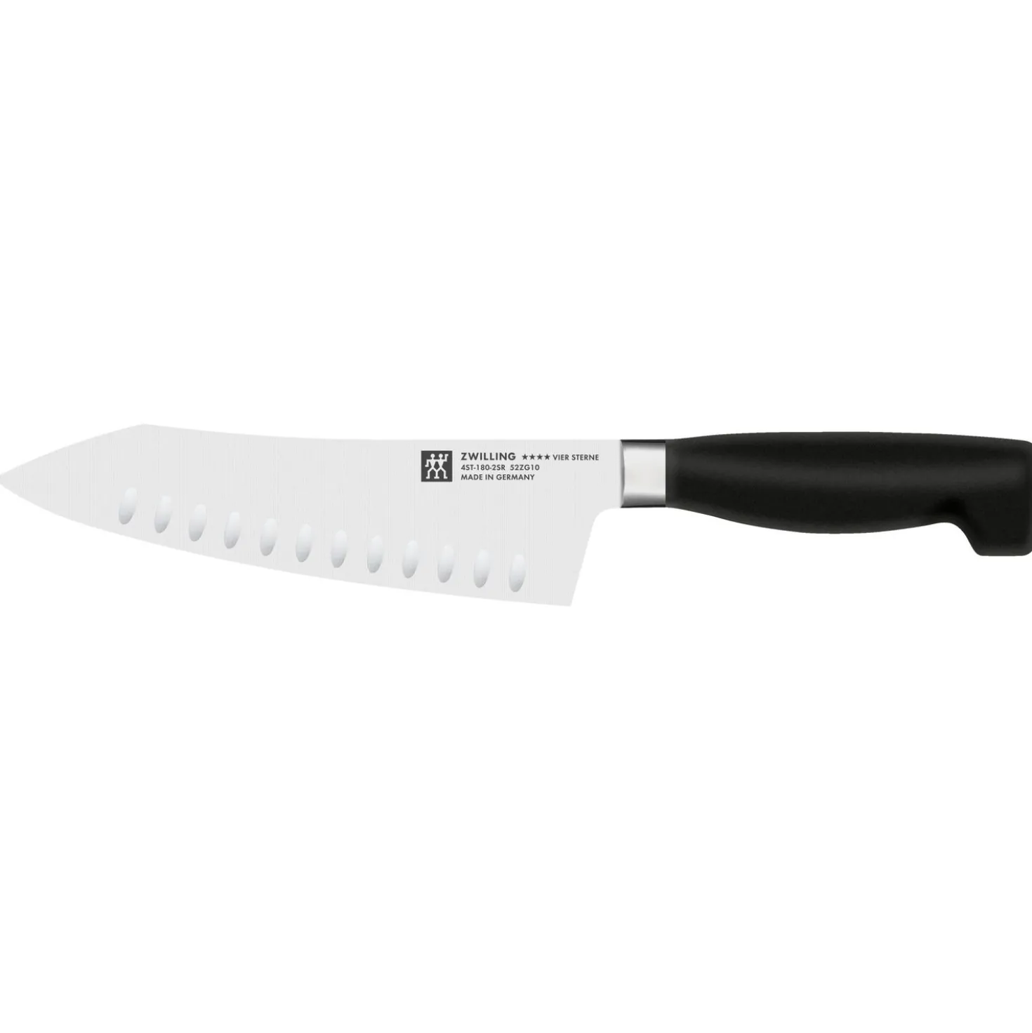 Rocking Santoku Knife 7 inch, hollow edge