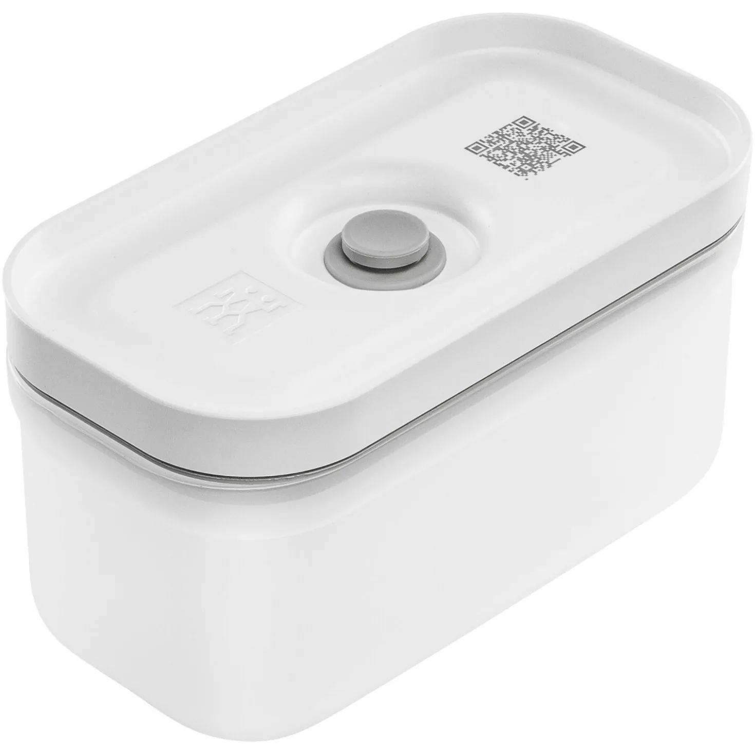 S, Vacuum Lunch Box, Plastic, Semitransparent-grey