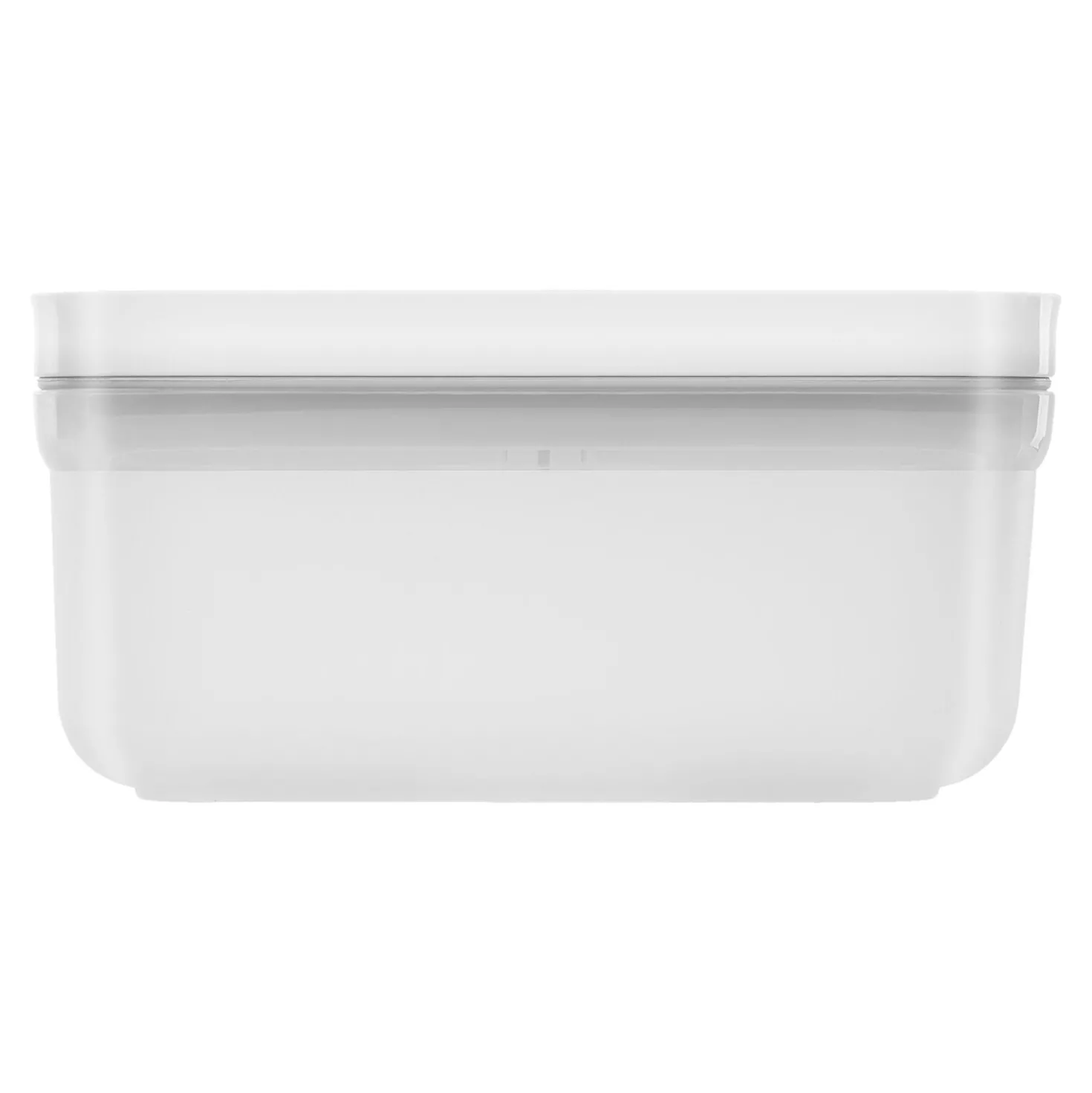 S, Vacuum Lunch Box, Plastic, Semitransparent-grey