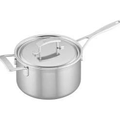 Sauce pan with lid, 4.25 qt, 18/10 Stainless Steel