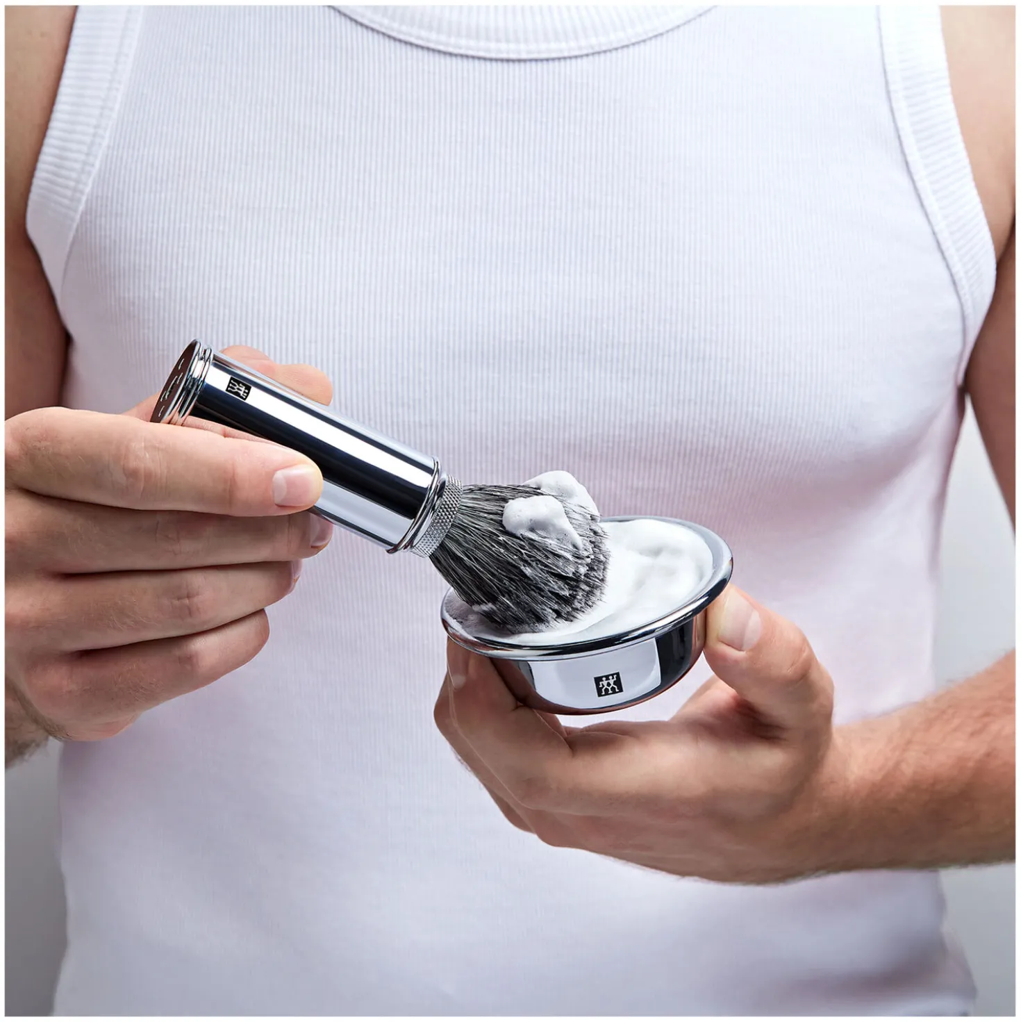 Shaving bowl, stainless steel | silver