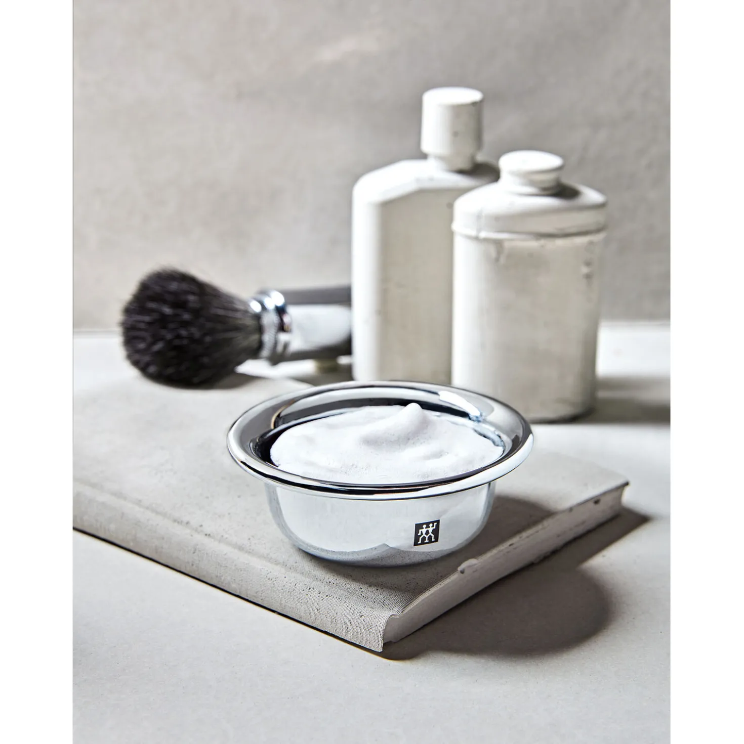 Shaving bowl, stainless steel | silver