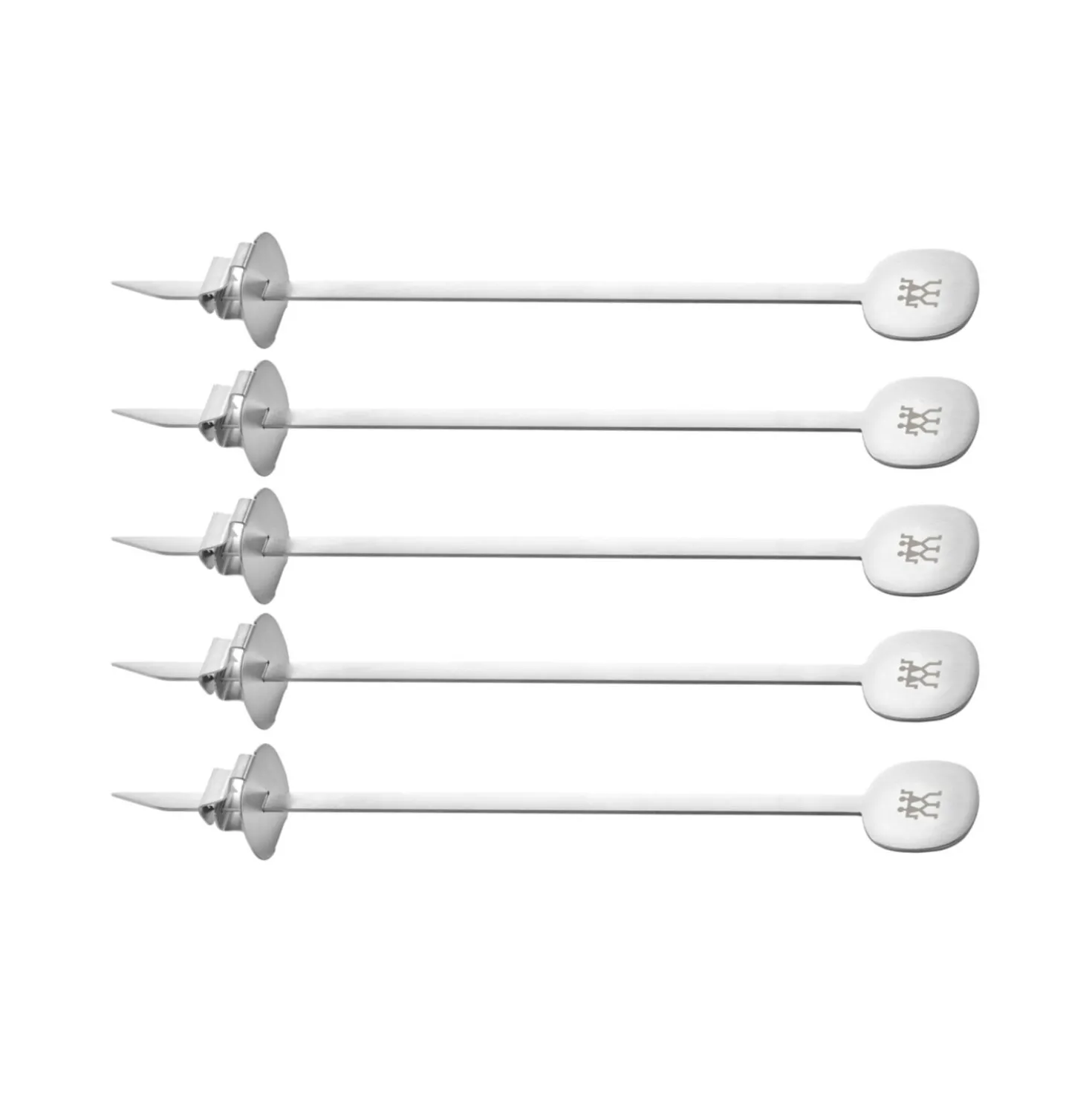 Skewer set, 5-pc, stainless steel
