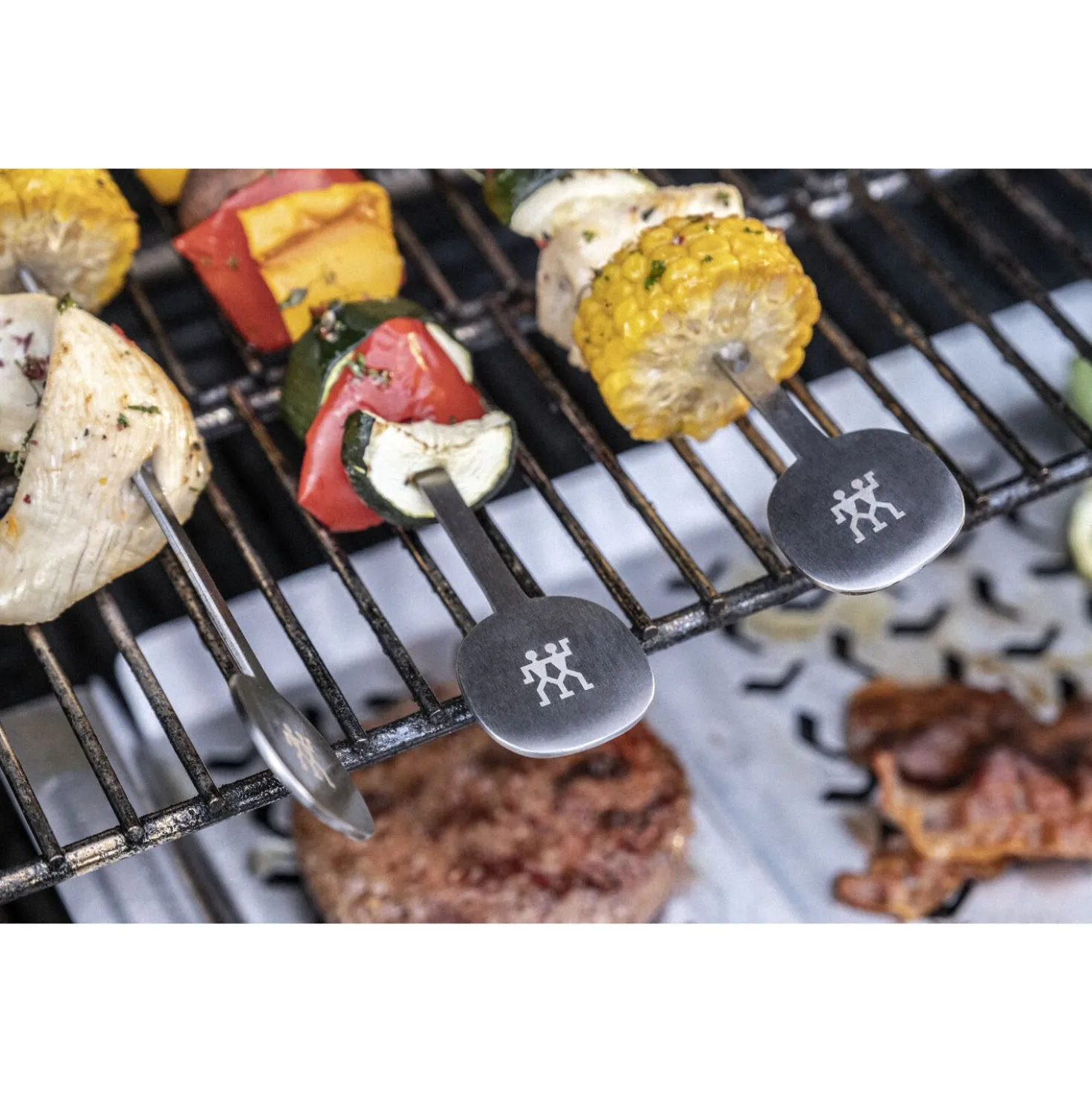 Skewer set, 5-pc, stainless steel
