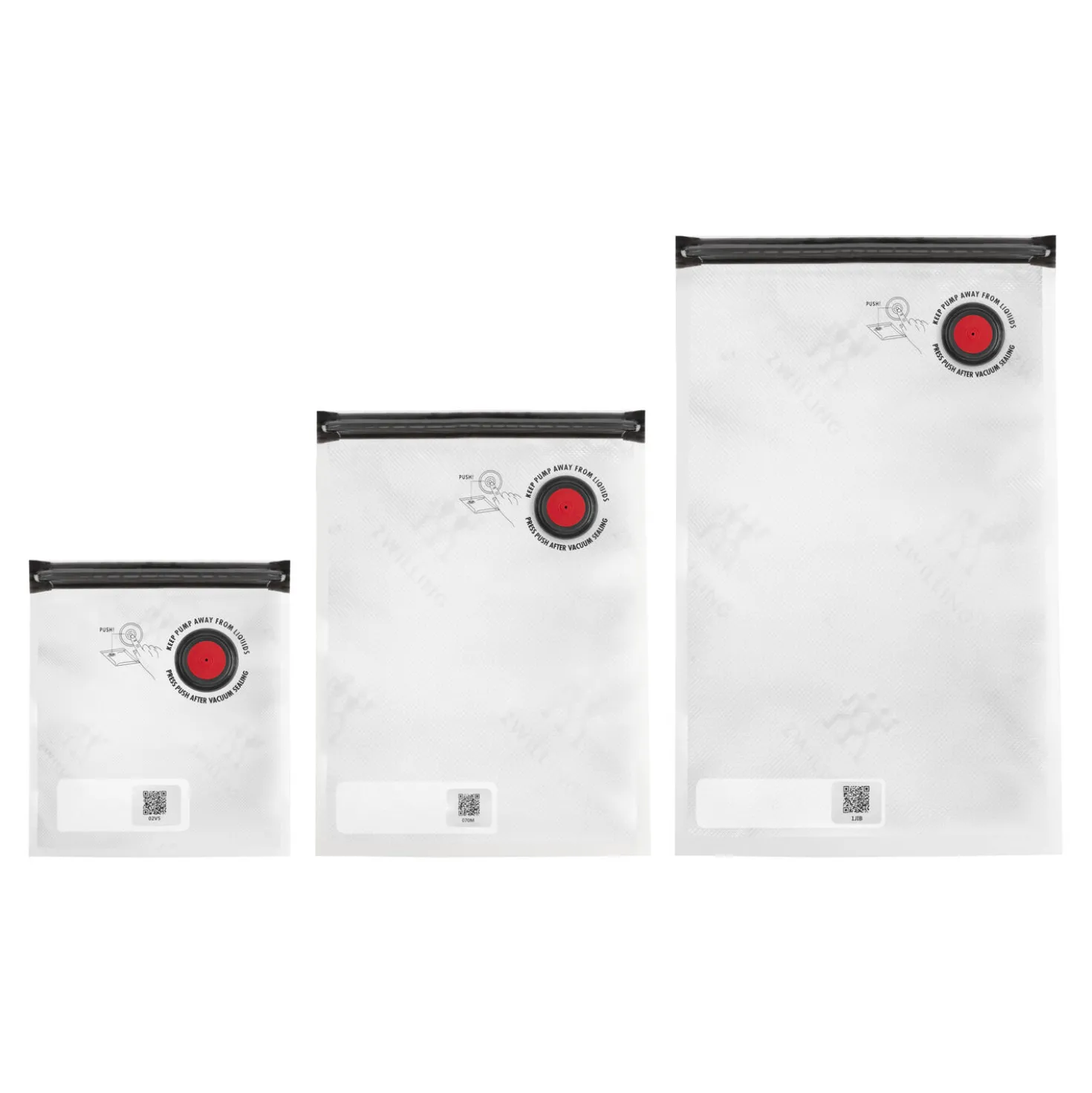 S/M/L / 10-pc Vacuum Bag Set, Plastic