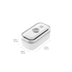 S/M/L / 3-pc, Vacuum Container, Plastic, Semitransparent-grey