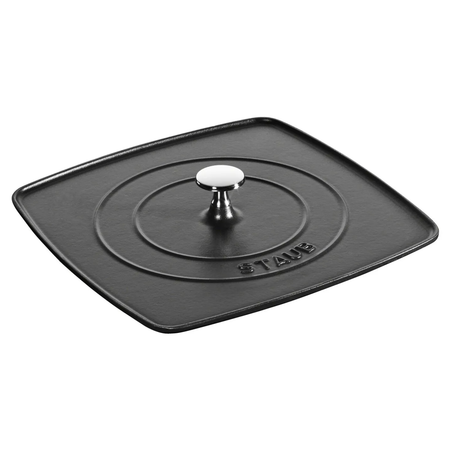Square, 10.3" Grill Press, Black Matte