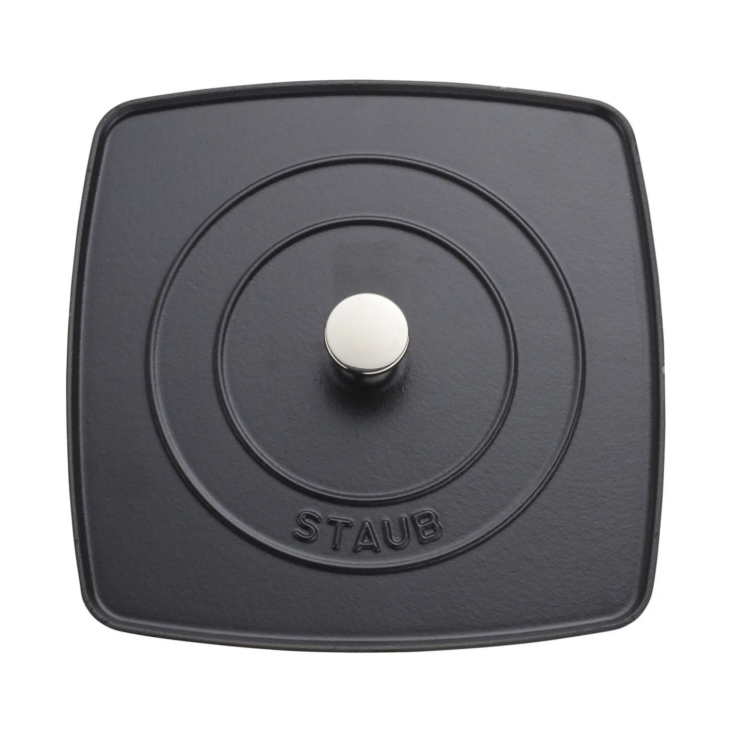 Square, 10.3" Grill Press, Black Matte