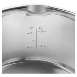 Stock pot, 6.25 qt, stainless steel
