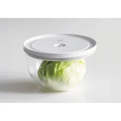 Vacuum bowl L / 24 cm, glass, transparent