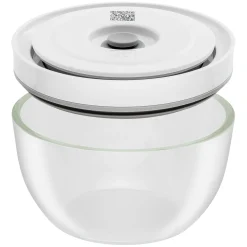 Vacuum bowl set S/M/L / 6-pc, glass, transparent-white