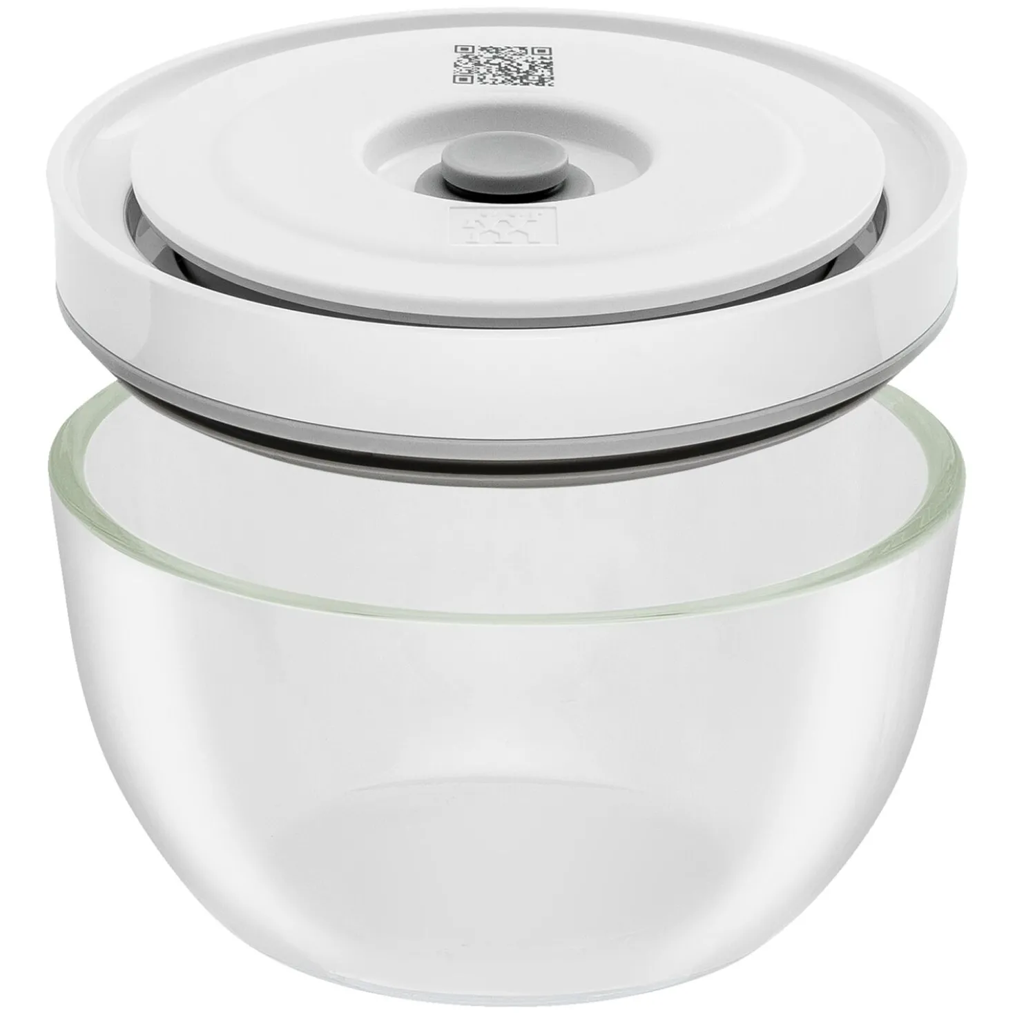 Vacuum bowl set S/M/L / 6-pc, glass, transparent-white