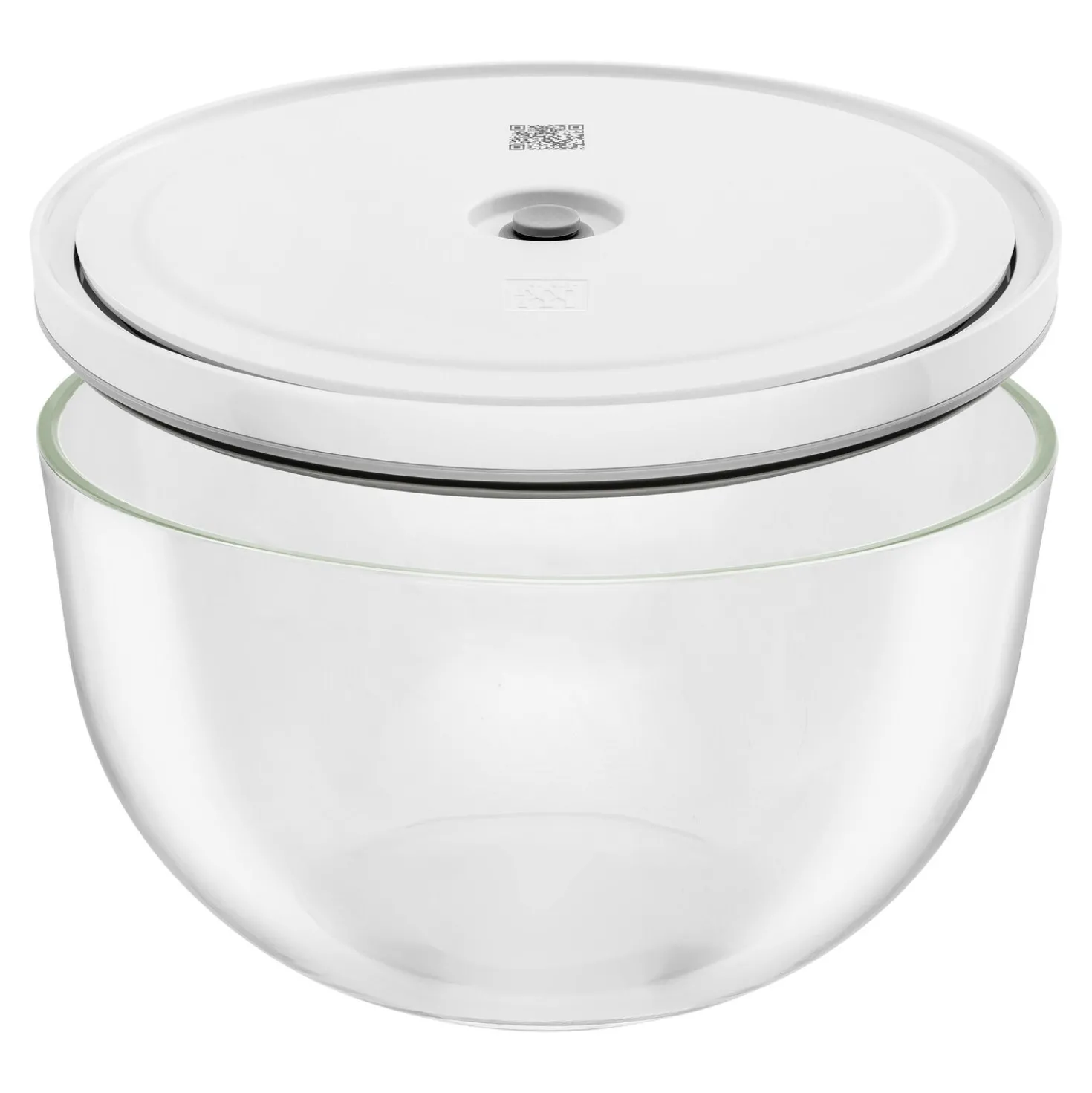 Vacuum bowl set S/M/L / 6-pc, glass, transparent-white