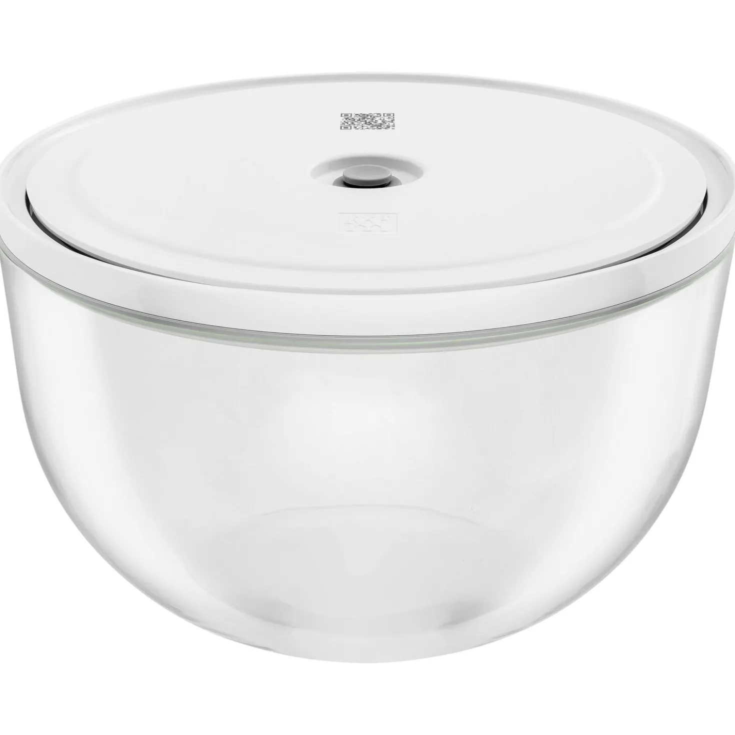 Vacuum bowl set S/M/L / 6-pc, glass, transparent-white
