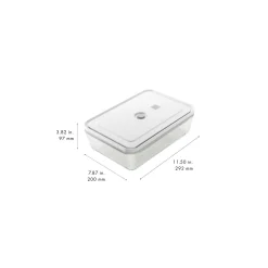 Vacuum Gratin Dish, Glass, Grey