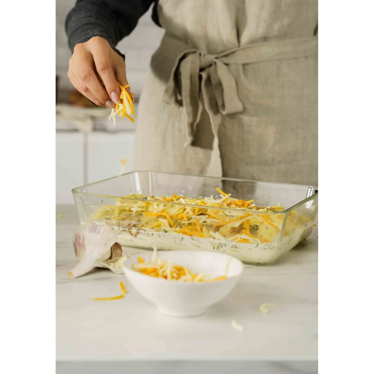 Vacuum Gratin Dish, Glass, La Mer