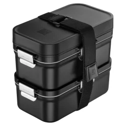 Vacuum Lunch Box, PP, Black Matte