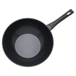 Wok, 12 inch, aluminum, Titanium-reinforced ceramic non-stick coating