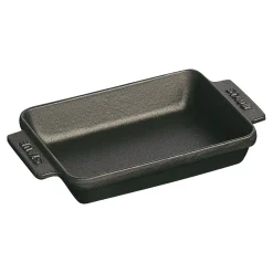5.5-x 4.25 inch, Rectangular, Mini Baker, Black Matte