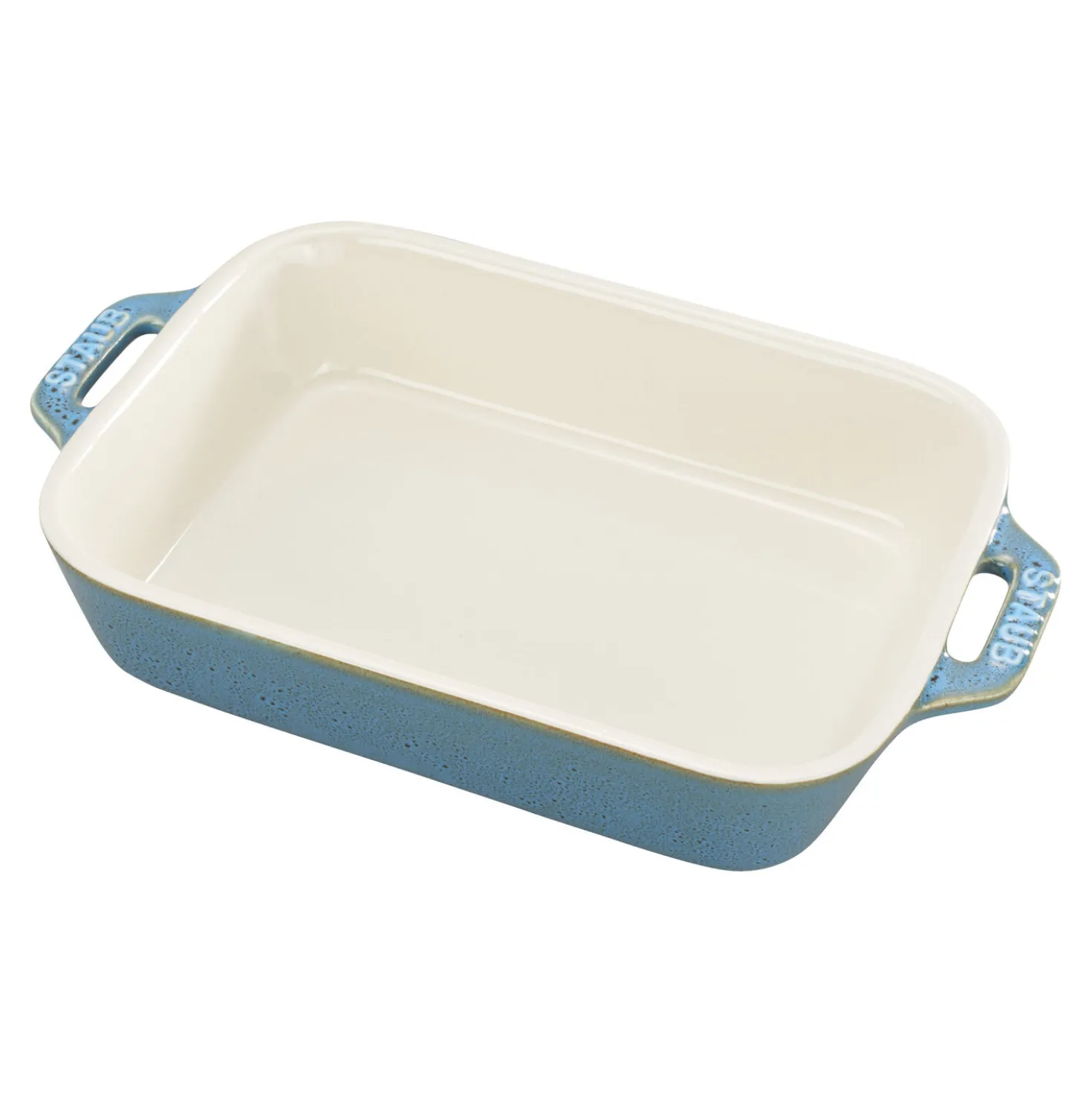 7.5-x 6.5-inch, Rectangular, Baking Dish, Rustic Turquoise