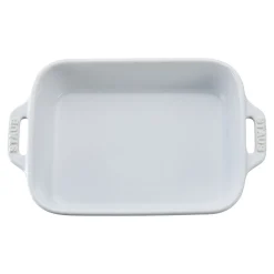 7.5-x 6.5-inch, Rectangular, Baking Dish, White