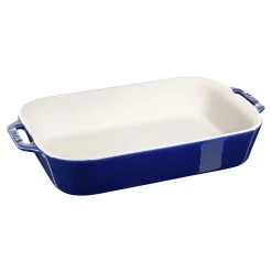13-x 9.5-inch, Rectangular, Baking Dish, Dark Blue