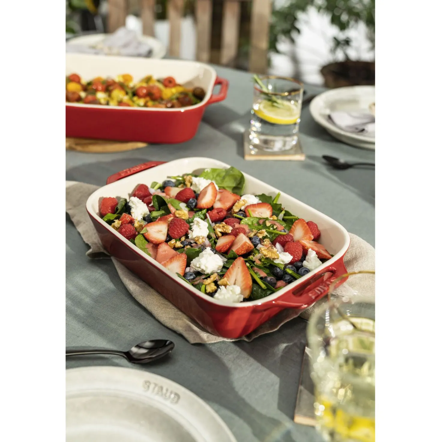 13-x 9.5-inch, Rectangular, Baking Dish, Cherry