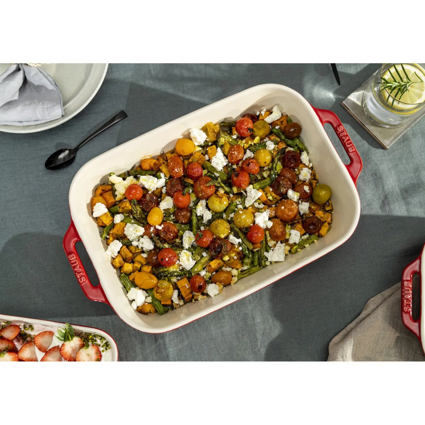 13-x 9.5-inch, Rectangular, Baking Dish, Cherry